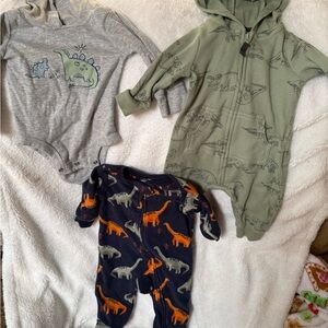 Cute Dinosaur 0-3 month baby boy clothes